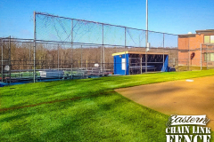 16 Foot High Galv Chain-Link and Framework Baseball Field Barrier