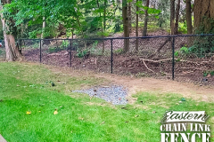4 Foot High System21 Black Chain-Link Fence