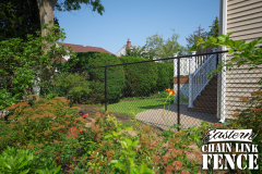 4 Foot High System21 Black Chain-Link Fence