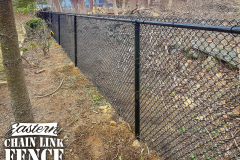 4 Foot High System 21 Black Chain-Link Fence