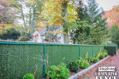 4 Foot High System21 Chain-Link Fence With Hedge