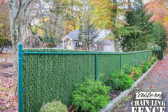 4 Foot High System21 Chain-Link Fence With Hedge