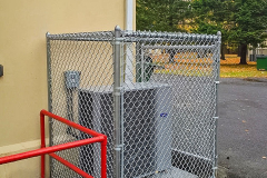 5 Foot High Galv Chain-Link and Framework with Bottom Rail - AC Protector