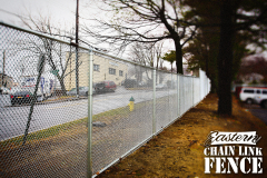 5 Foot High Mini Mesh Galvanized Eastern Chain-Link With Galvanized Framework and Bottom Rail