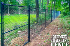 5 Foot High System21 Black Chain-Link Fence-With Walk Gate