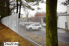 5 Foot to 6 Foot High Mini Mesh Galvanized Eastern Chain-Link With Galvanized Framework and Bottom Rail