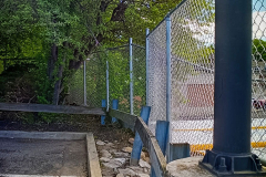 8 Foot High Galvanized Chain-Link Fence and Framework
