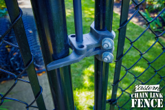 System21 Black Chain-Link Fence Gate With Magna Latch